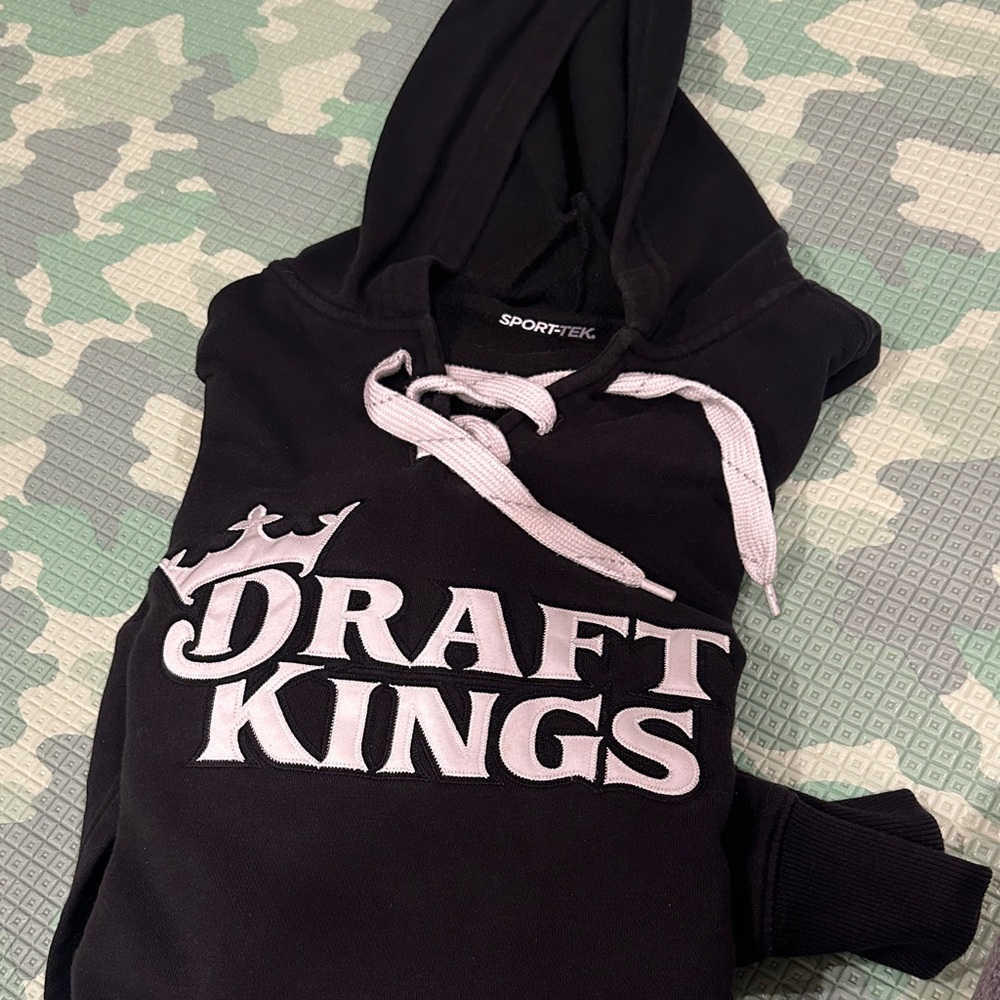 Sport-Tek Black Hoodie with White Print